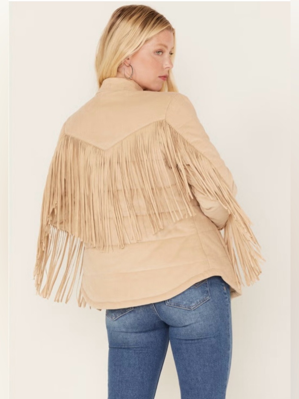 Idyllwind Women's Knox Corduroy Fringe Puffer Jacket